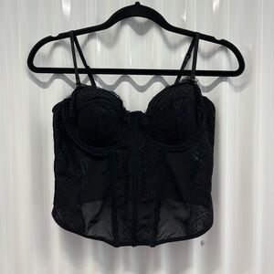 Garage Black Corset Top